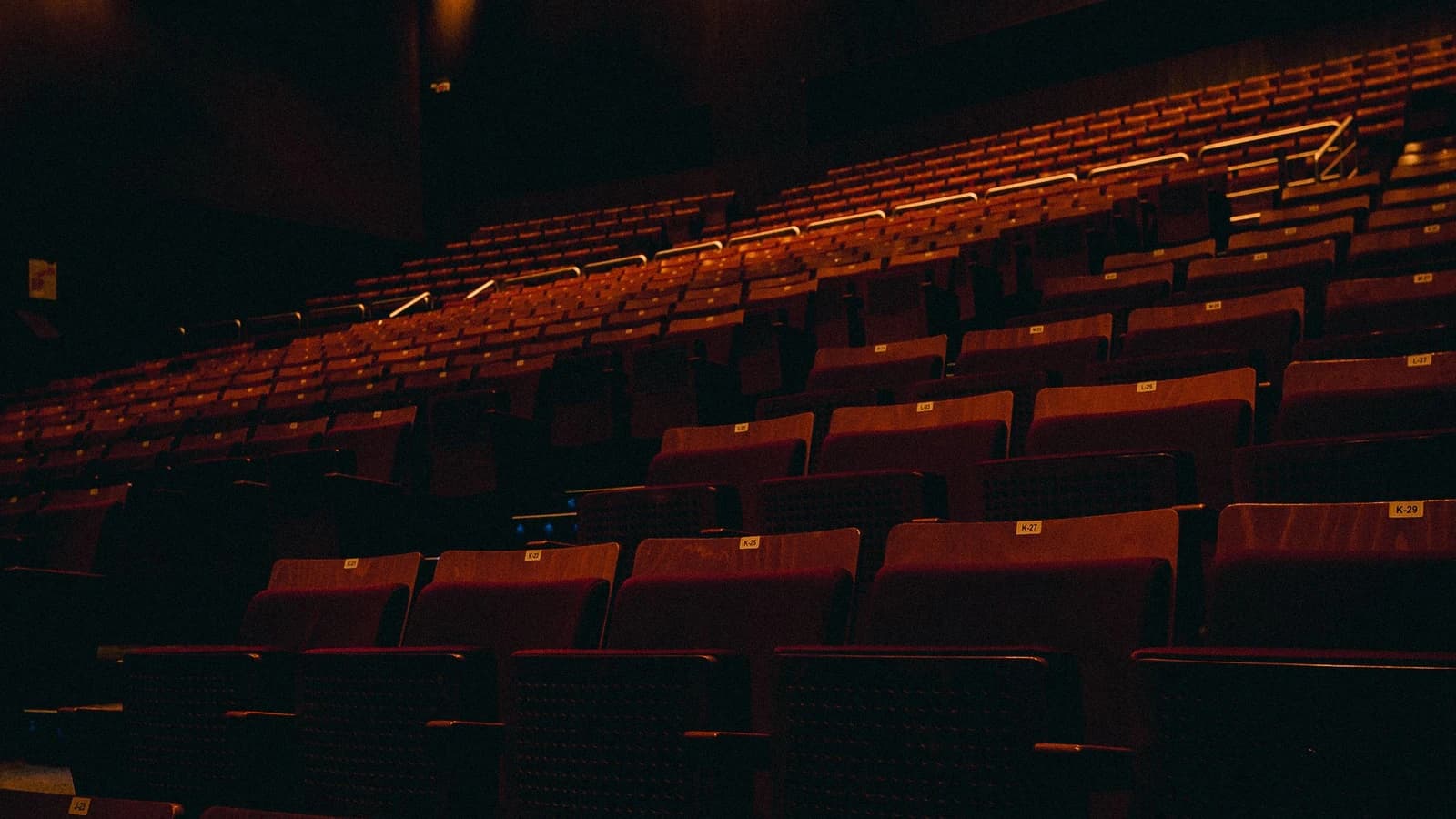 rows of theatre seating