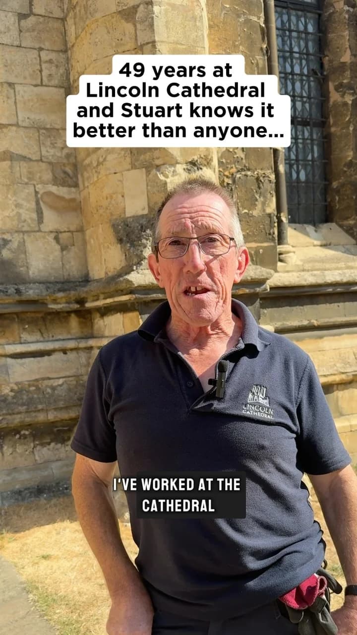 A photo from Lincoln Cathedral's Instagram post
