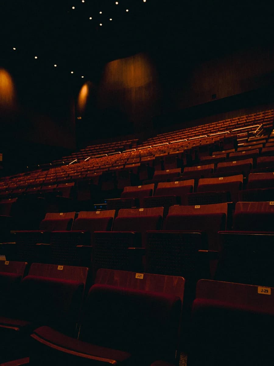 rows of theatre seating